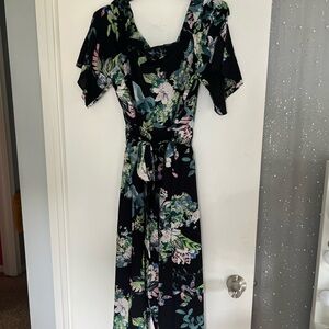 City Chic Black Floral Romper